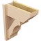 Ekena Millwork 7 1/2-in W x 16-in D x 20-in H Balboa Slat Rough Cedar Woodgrain TimberThane Outlooker, Primed Tan OUTUR075X16X20BOA24RCPR - alternate 4